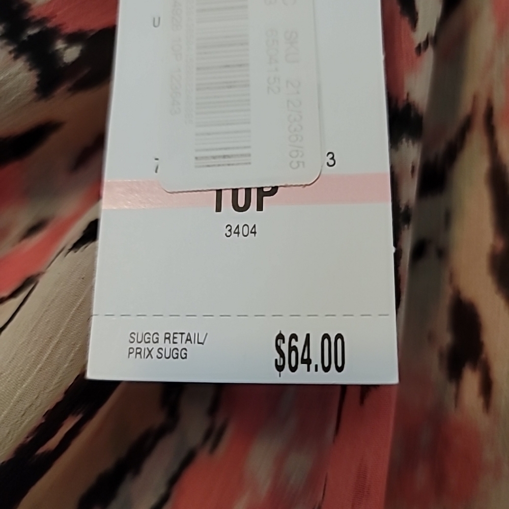Evan Picone Animal Print Skirt 10P~30" W x 20" L Lined NWT - Picture 8 of 8